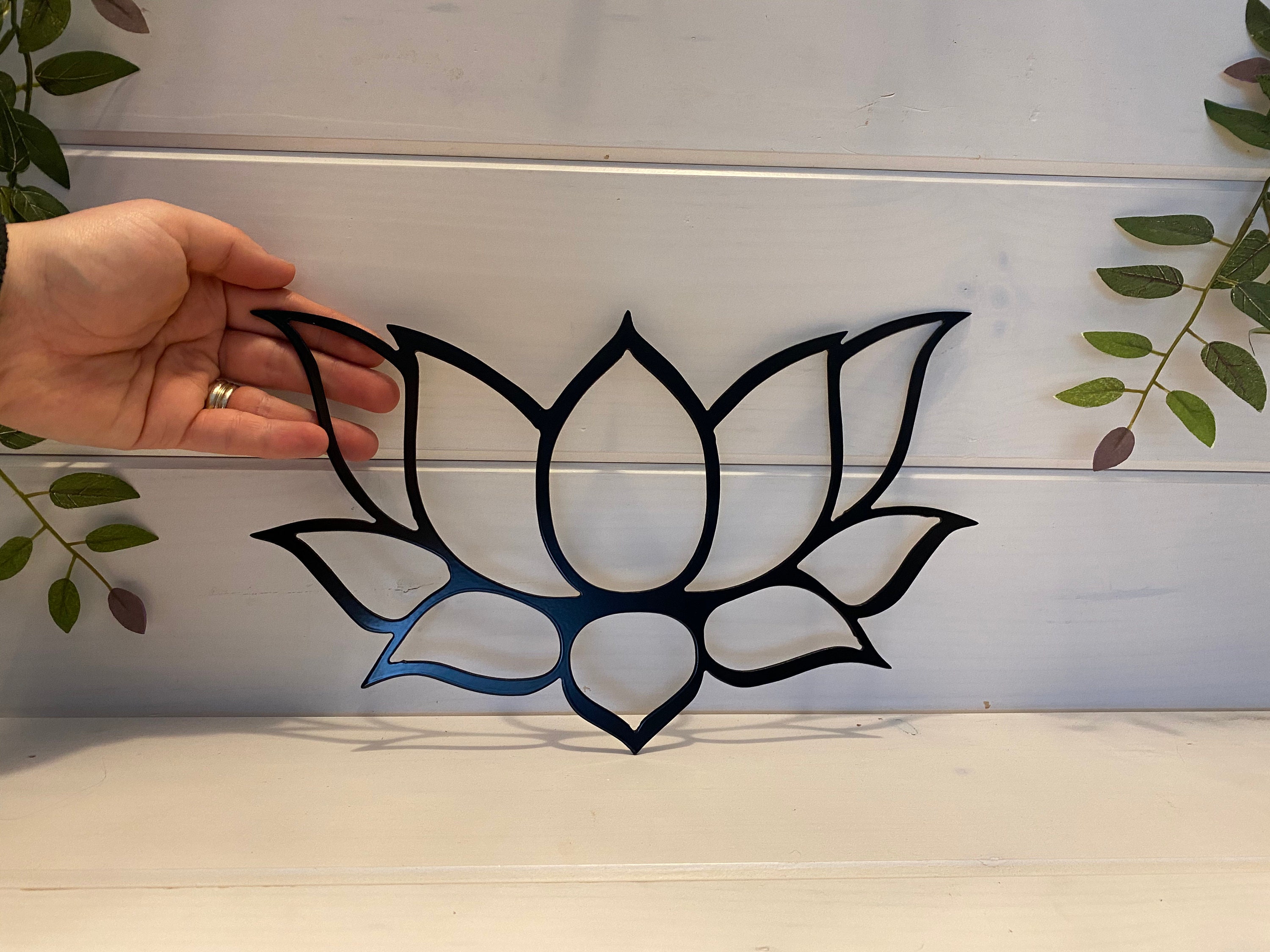 Yoga Gift, Teak, Cutting Board, Lotus Flower, Yoga Wall Art, Gift