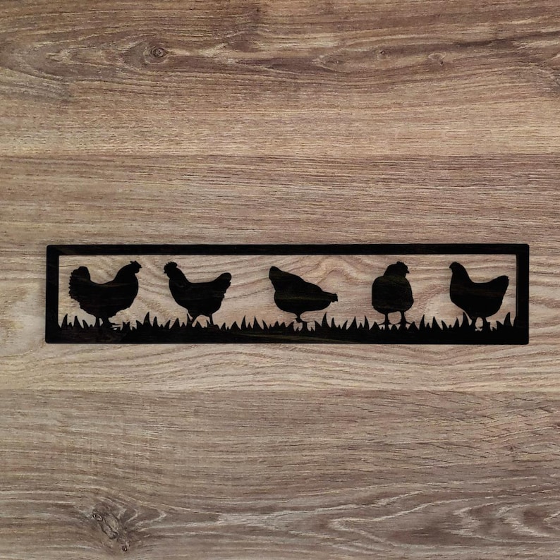 Chicken Coop Decor, Chicken Sign, Chicken Wall Decor, Chicken Coop Sign, Chicken Lover Gift, Farmhouse Decor, Farm Signs Chicken, DIY Kit