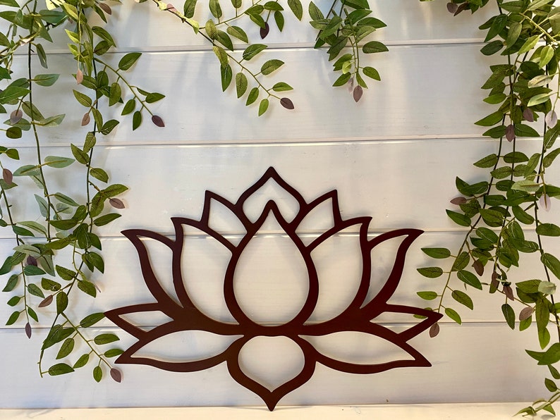Lotus Flower Wall Art Lotus Flower Wall Decor Zen Decor Etsy