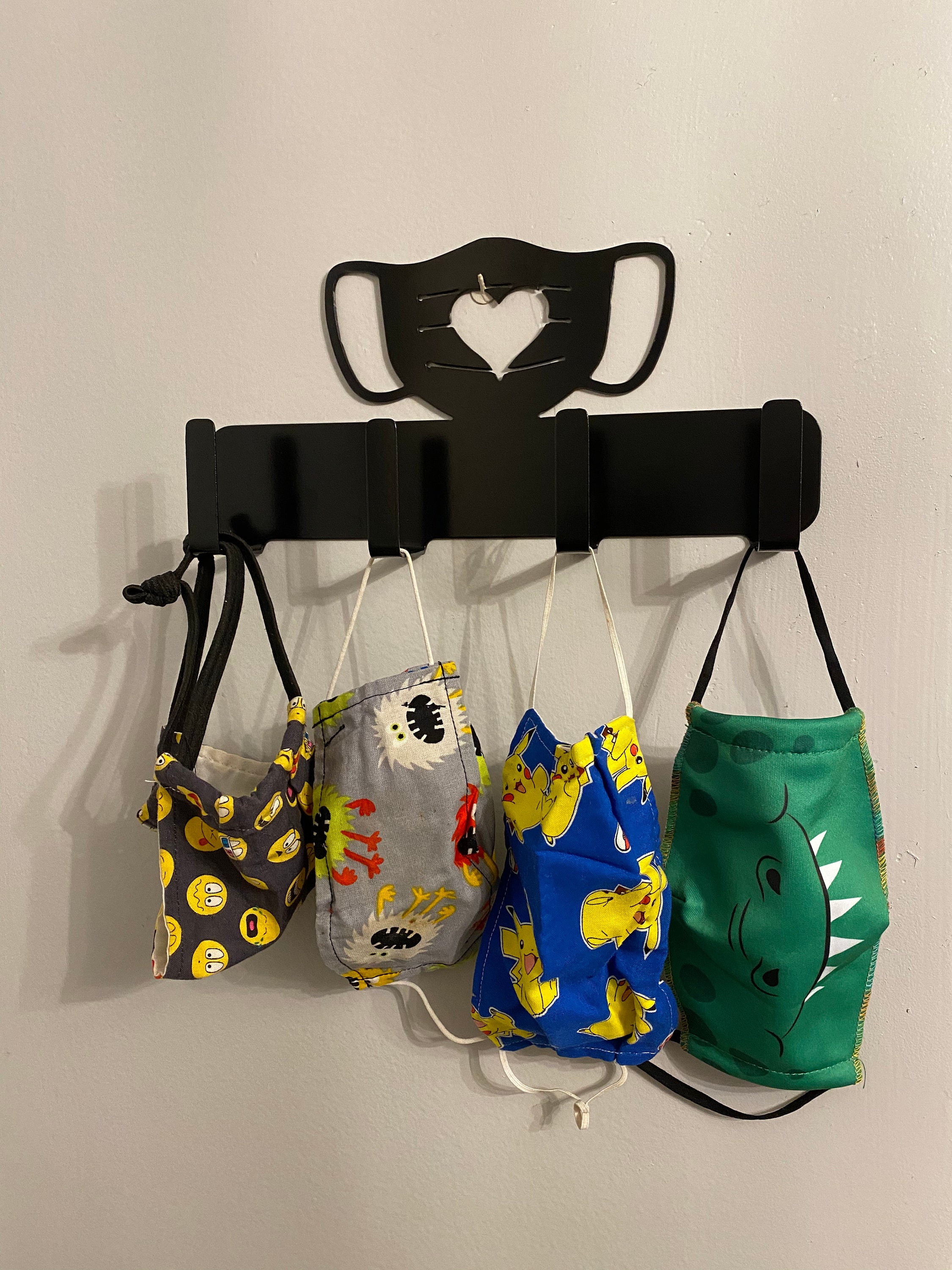 Face Mask Holder Entryway Organizer Mask Holder Key Holder Etsy