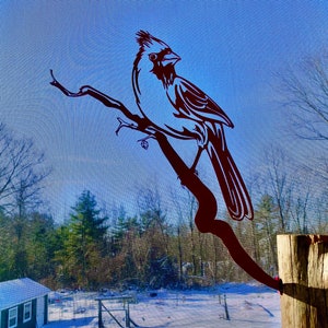 Cardinal Tree Stake, Cardinal Gifts For Women, New Home Gifts For Couple, Backyard Decor, Outdoor Decor For Garden Art, Bird Watcher Gift
