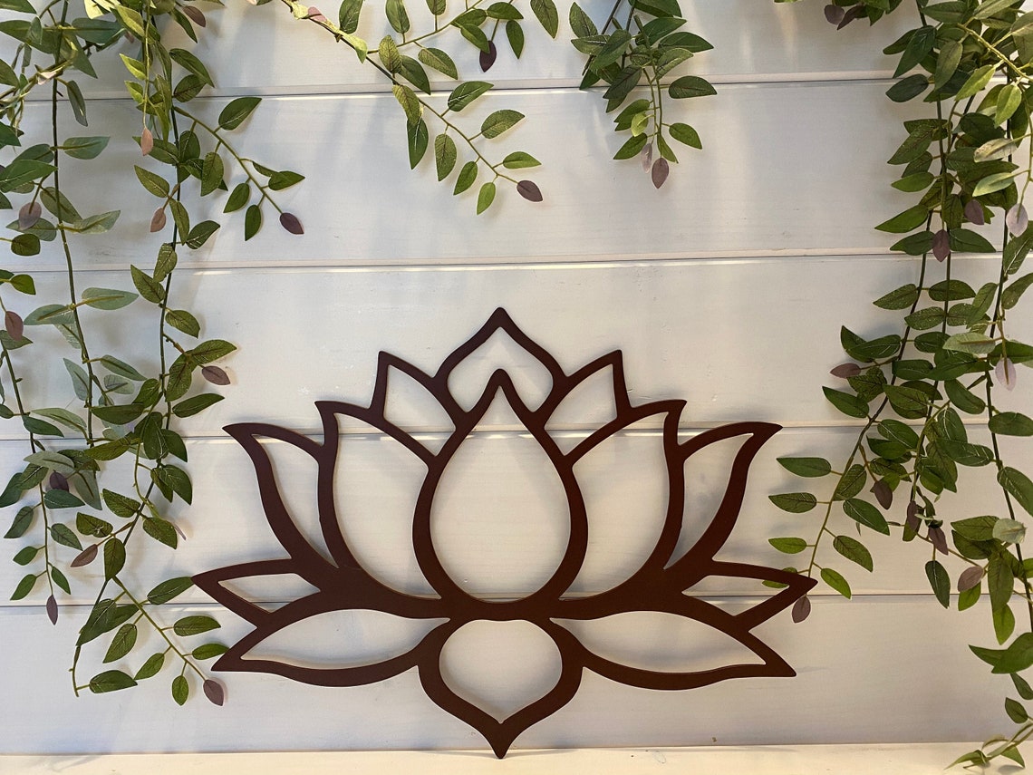 Lotus Flower Wall Art Lotus Flower Wall Decor Zen Decor Etsy