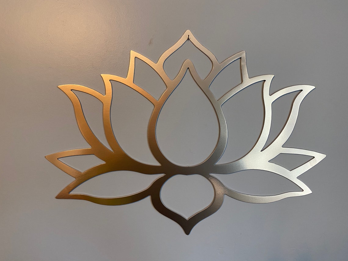 Lotus Flower Wall Art Lotus Flower Home Decor Home Decor Etsy