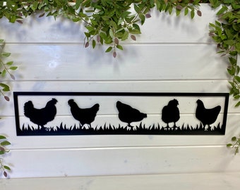 Chicken Wall Decor, Chicken Panel, Chicken Coop Accessories, Chicken Coop Signs, Chicken Lover Gift, Farmhouse Decor, Farm Animal Decor