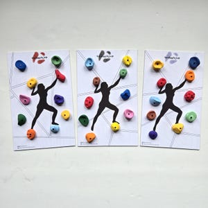 Tiny Climbing Hold Magnets | Set of 10 Magnets | Various | Clay | Gift | Tiny Sending, Projects, Climbs, Climbing Gift | Fridge Magnet