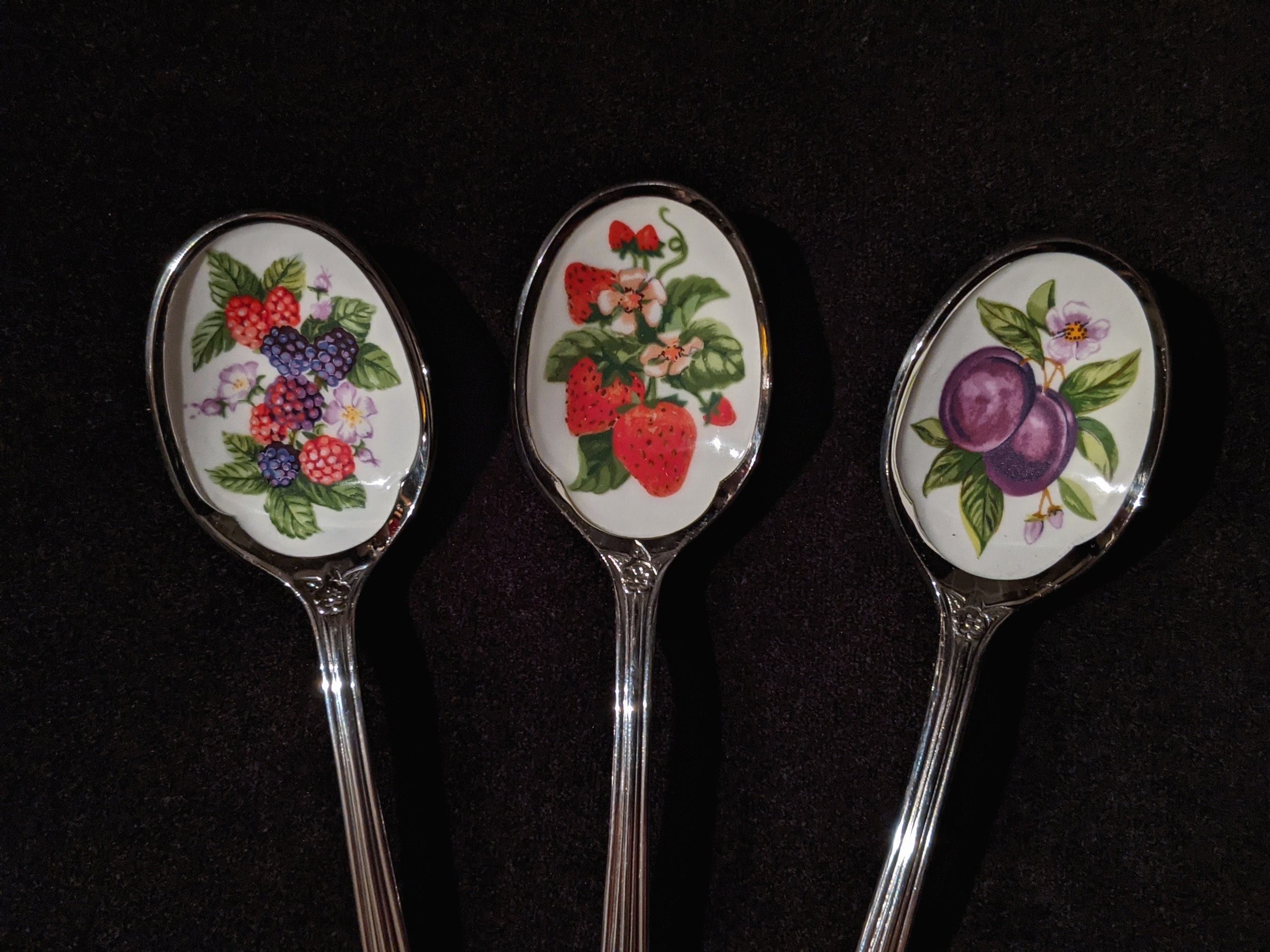 Vintage Avon Collectible Spoons Set of 3 with Holder / Etsy