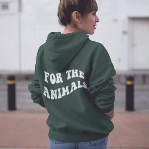 Vegan Hoodie Vegan AF Vegan Clothes For the Animals Vegan Sweatshirts Plant Based Herbivore Vegan Activism Oversized Hoodie