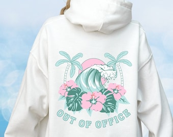Hibiscus hoodie beachy hoodies ocean inspired style ocean beach hoodie coconut girl clothes hawaii sweatshirt coconut girl sweatshirt office