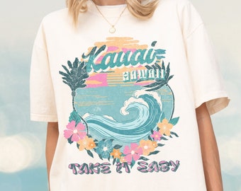 Take It Easy Coconut Girl Shirt ocean inspired style Coconut Girl Clothes trendy beachy shirts kauai shirt beachy shirts surfer shirt