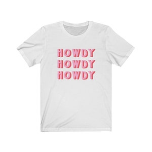 Howdy Shirt Country music shirts Nashville tshirt bachelorette Tee womens clothing Cute Top Trendy Shirts For Women image 4