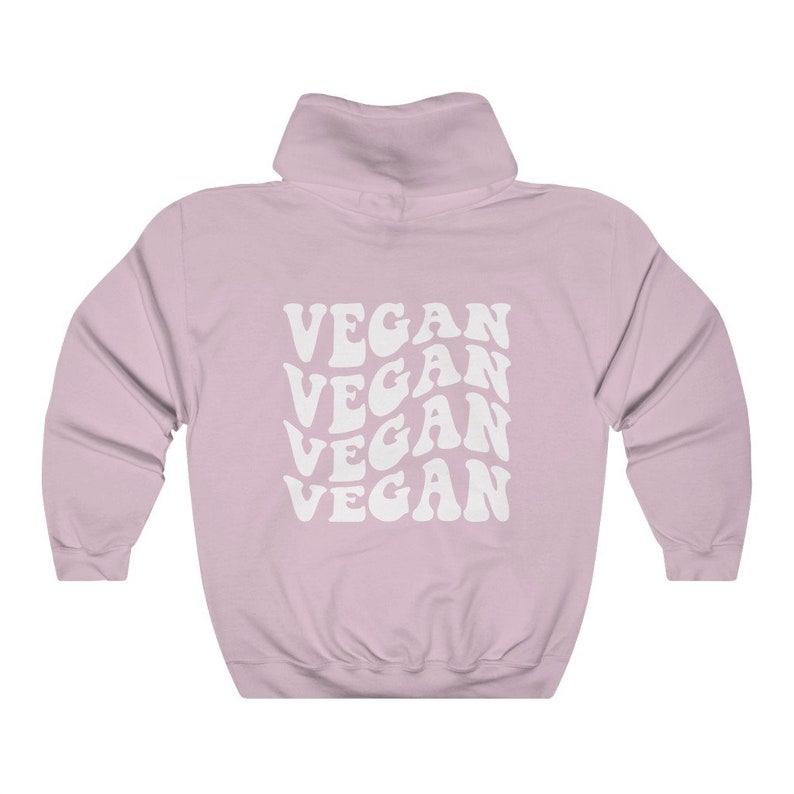 Vegan Hoodie Vegan AF Vegan Clothes Forest Hoodie Vegan Sweatshirts Plant Based Herbivore Vegan Activism Oversized Hoodie image 6