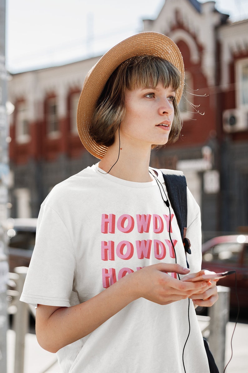 Howdy Shirt Country music shirts Nashville tshirt bachelorette Tee womens clothing Cute Top Trendy Shirts For Women image 2