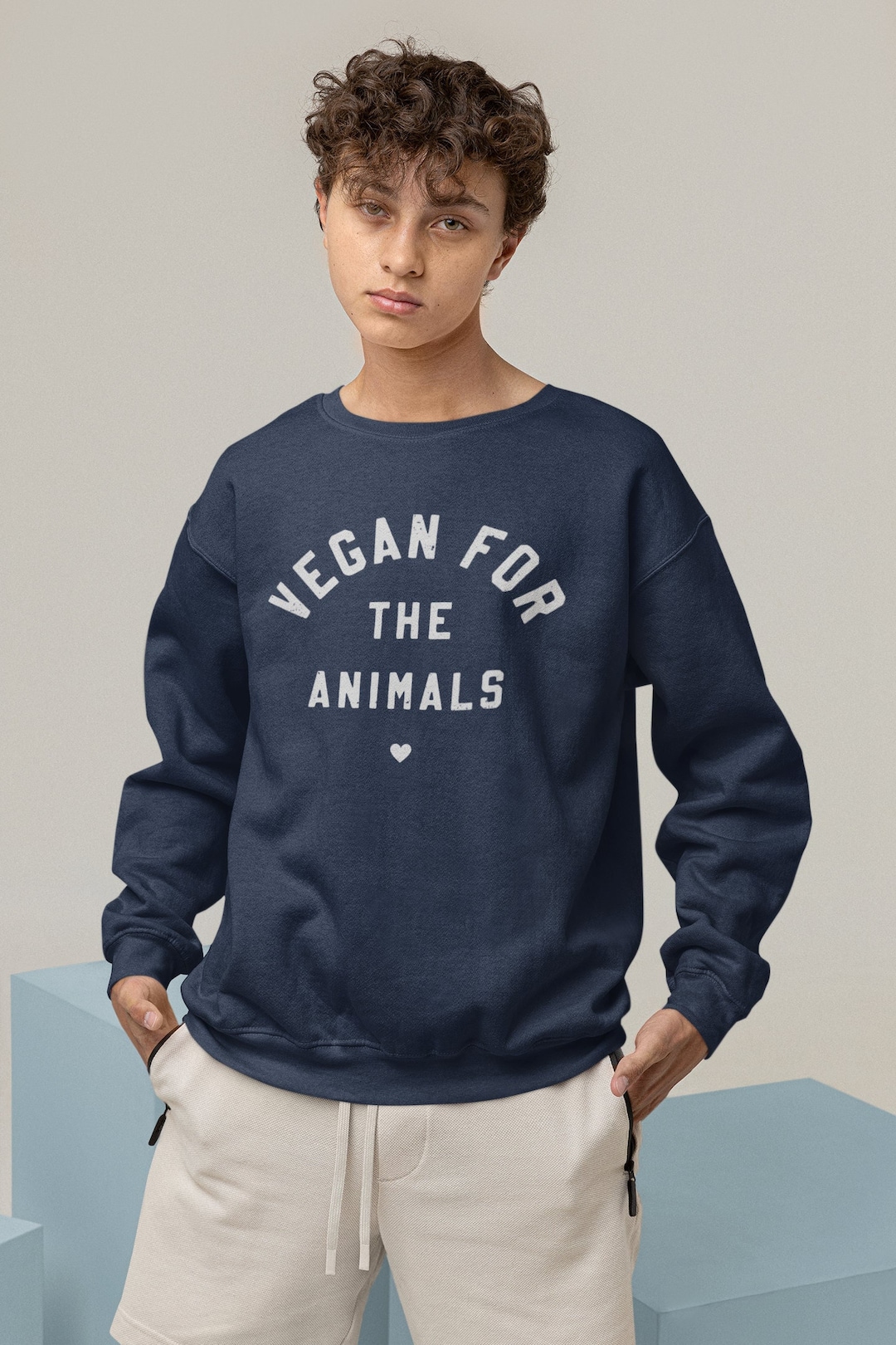 Vegan Sweatshirt, Vegan AF, Vegan Clothes, Vegan for the Animals, Vegan Sweatshirts, Plant Based