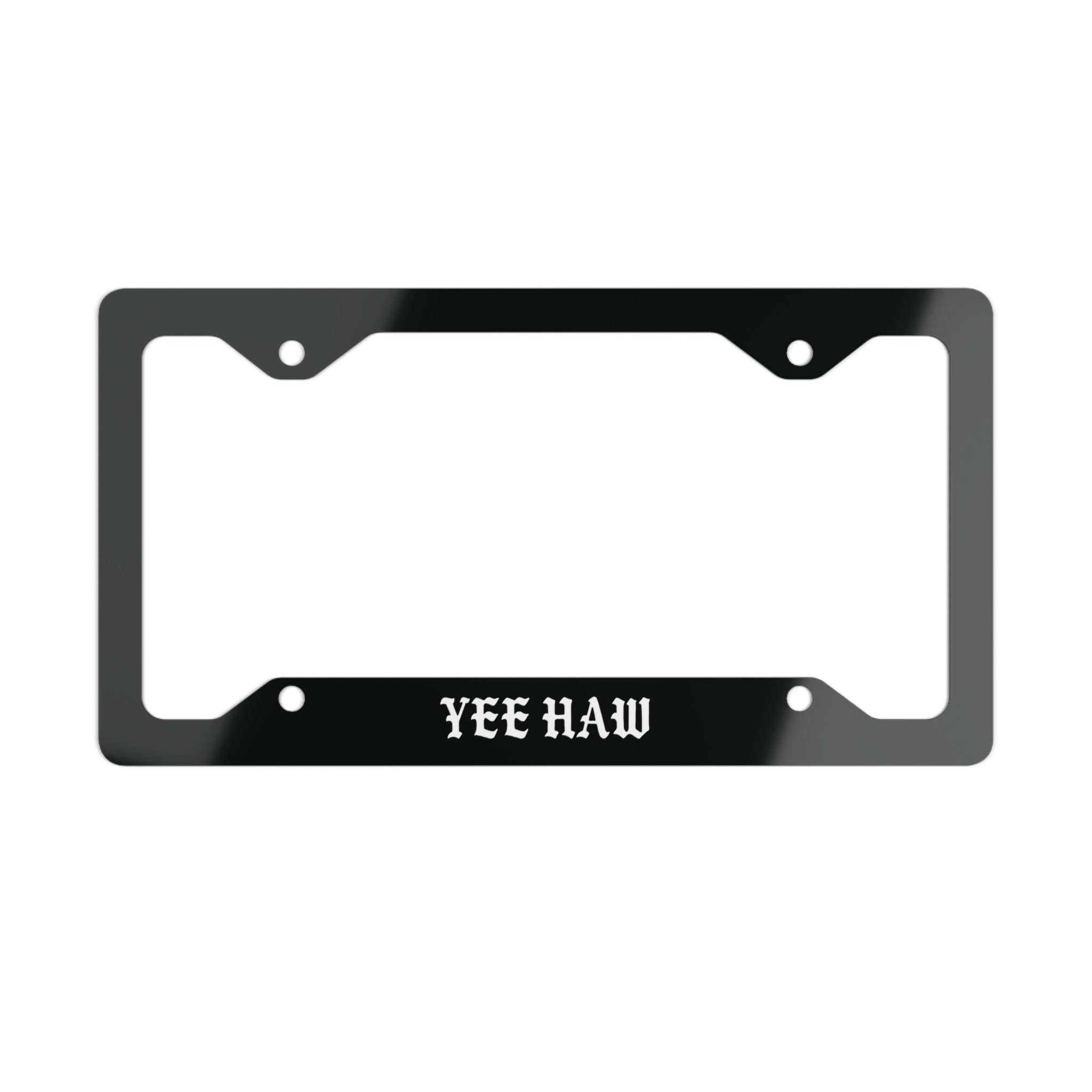 Goth Cowboy Metal License Plate Frame, Yee Haw, Licence Plate Frame ...