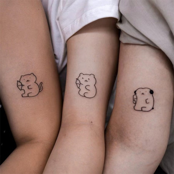 Tatuaje de animal Tatuaje de dibujos animados Tatuaje - Etsy España Tatuaje de animal Tatuaje de dibujos animados Tatuaje - Etsy España