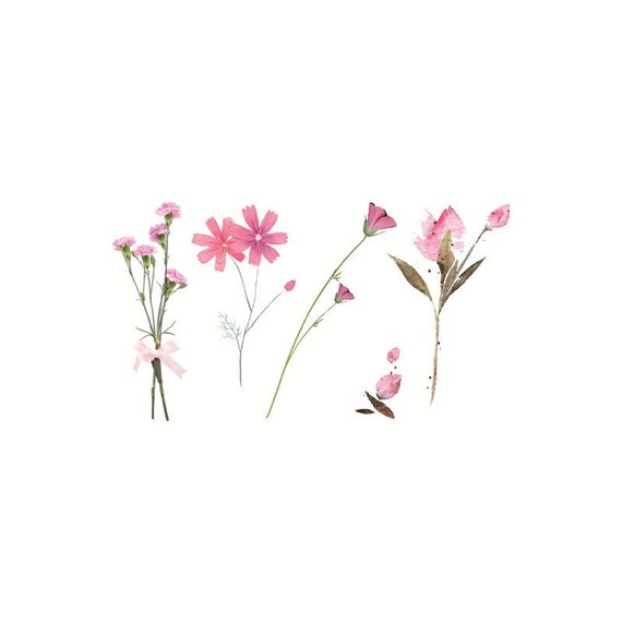Tulip Flower Temporary Tattoos Lavender Floral Tattoo Leaves - Etsy Tulip Flower Temporary Tattoos Lavender Floral Tattoo Leaves - Etsy
