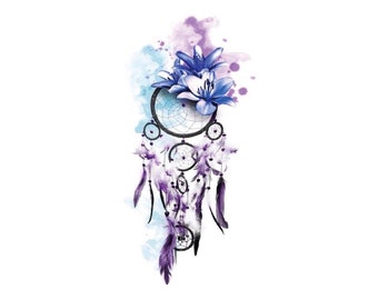 Temporary Tattoo Dreamcatcher Tattoo Wrist Tattoos - Etsy Temporary Tattoo Dreamcatcher Tattoo Wrist Tattoos - Etsy