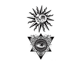 Evil Eye Temporary Tattoo Eye Temporary Tattoo Sun Evil Eye - Etsy Evil Eye Temporary Tattoo Eye Temporary Tattoo Sun Evil Eye - Etsy