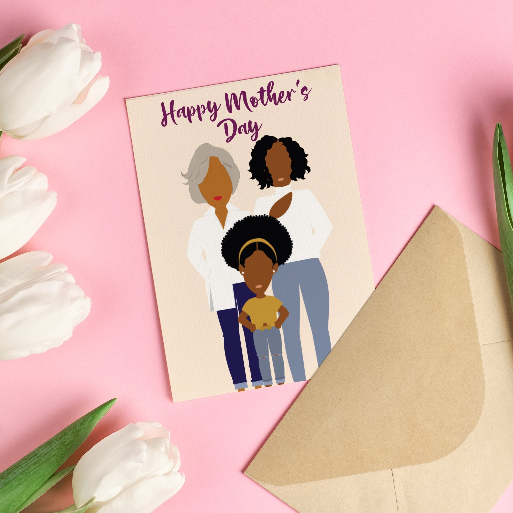 Happy Mother's Day African American Mother's Day Etsy