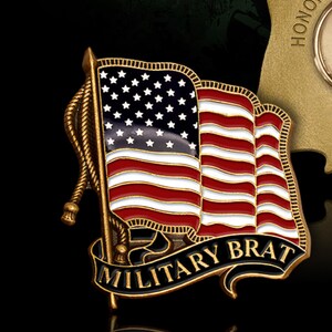 Flaga ceremonialna Military Brat Gold Trim