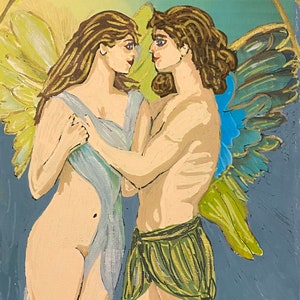Eros and Psyche Prayer Card