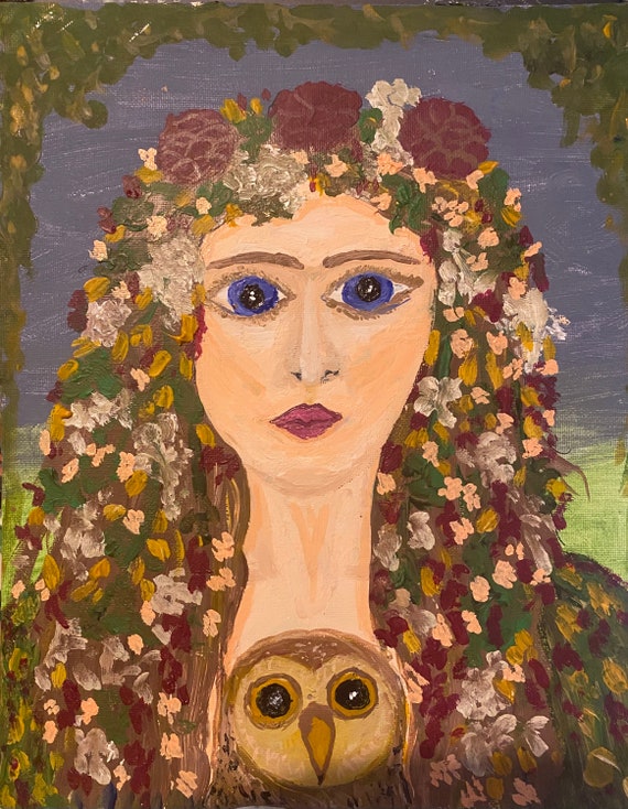 Welsh Deities Original Paintings Etsy