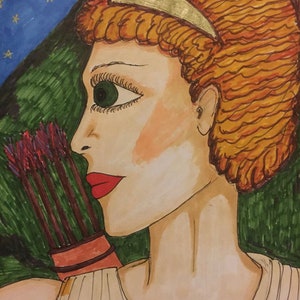 Artemis gebedskaart