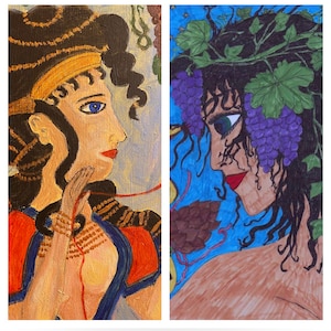 Dionysos en Ariadne Gebedskaartenset