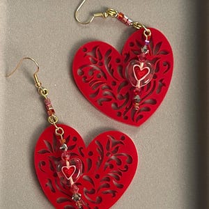 Heart earrings