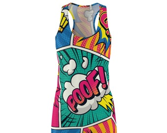 Poof Comic Women's Racerback Dress