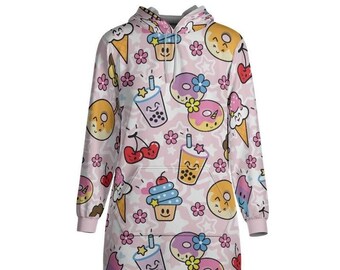 Kawaii Sweets Hoodie Dress