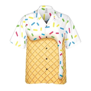 Ice Cream Cone Button Down Shirt