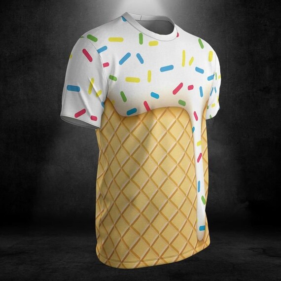 ICECREAM CONES TIGER OPEN SHIRT ＆PANTS Amazon.com: Waffle Cone Ice Cream Dripping Boys Track Pants