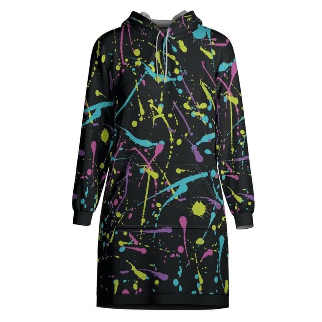 Discoloration Hoodie Dress