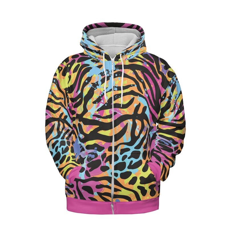 トップス BEEDEN \"ZEBRA PRINT HOODIE\" GRY 値下可 BEEDEN ZEBRA PRINT HOODIE GRY