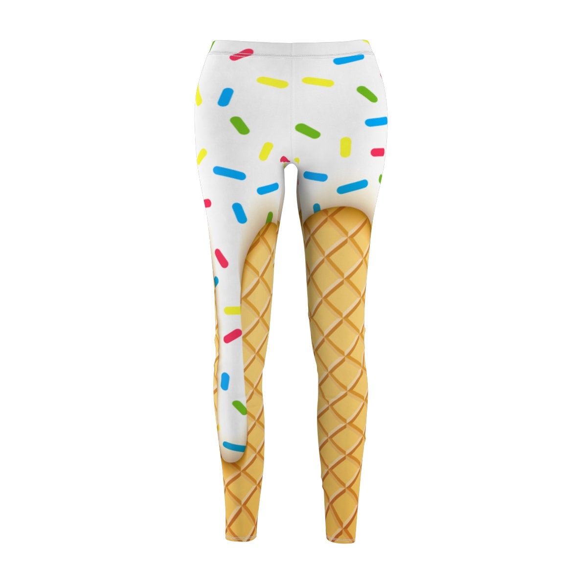 Ice Cream Cone Boogy Womens Leggings | Yizzam
