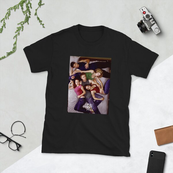 One Tree Hill Original Cast Throwback Poster Style Graphic Tee One Tree Hill Graphic Tshirt