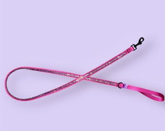 Pink Bling leash 4ft 11inches