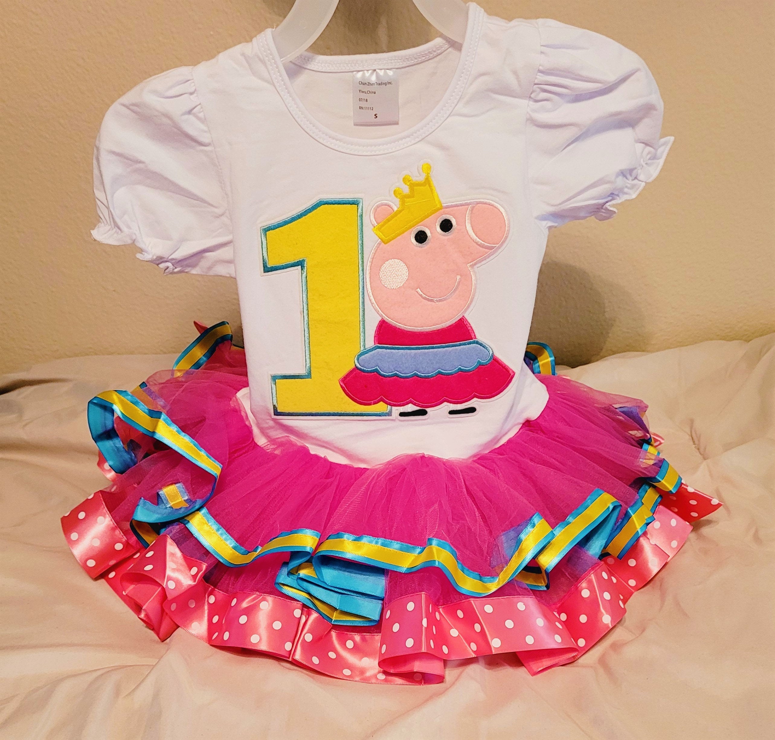 Peppa pig tutu birthday cheap outfit
