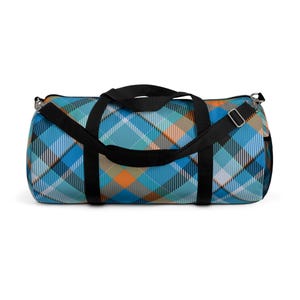 Colorful Argyle Duffel Bag for Gym, Travel, Weekend Getaway, Sports, Workout, Stylish Luggage