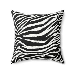Zebra Print Pillow, Bold Decorative Cushion, Animal Print Home Decor, Modern Living Room Accessory, Safari Themed Gift, Unique Couch Pillows