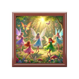 Fairy Dance Keepsake Box, Enchanted Keepsake, Fairy Tale Gift, Magical Storage, Kids Room Decor, Nature Inspired, Fantasy Box