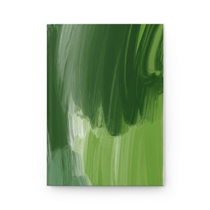Dziennik w twardej oprawie Serene Green, inspirujący prezent, notatnik inspirowany naturą, dziennik kreatywnego pisania, dziennik przyjazny dla środowiska