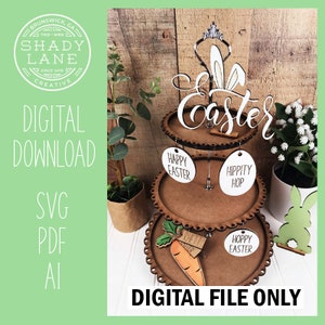 Tiered Tray Laser SVG File, Glowforge Tiered Tray