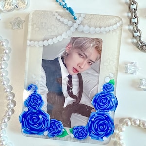 Support acrylique pour cartes photo K-Pop, collection Dreamy Rose - bleu ver.