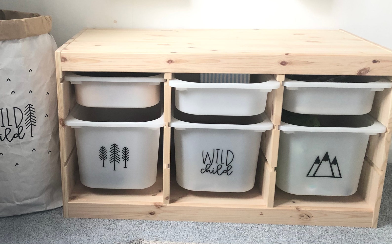 Ikea trofast vinyl sticker scandi vinyl sticker adventure Etsy