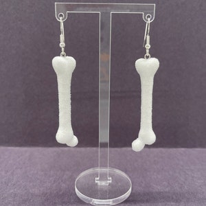 Glittery Bone Earrings