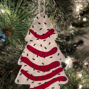 Felt Little Debbie Snack Cake Christmas Tree Ornament | Felt Ornament **FREE US SHIPPING**