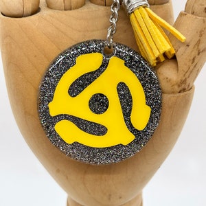 45 RPM Adapter Keychain | Vinyl 45 Record