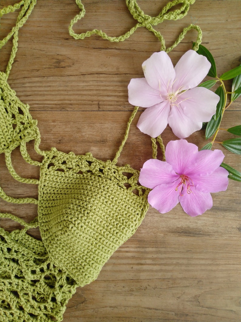 Peekaboob Crochet Top Green Top Corset Crop Topunderboob Etsy